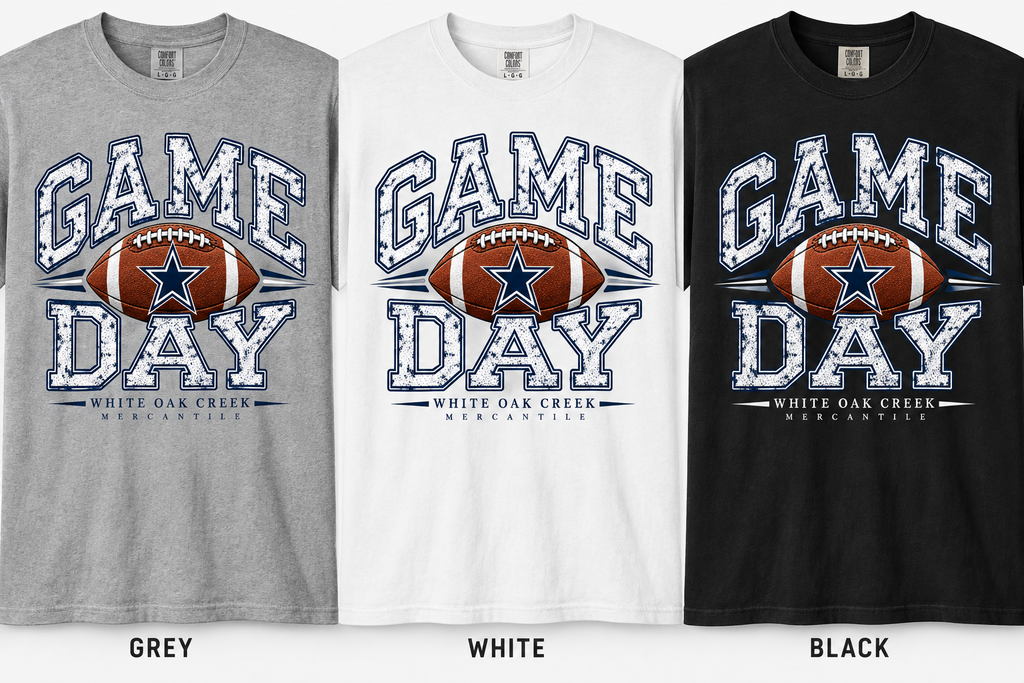 White Oak Creek Mercantile  Game Day-Dallas Cowboys