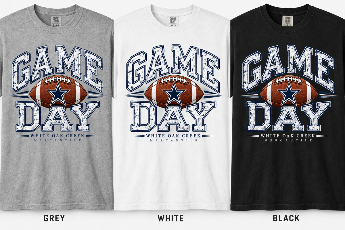 White Oak Creek Mercantile  Game Day-Dallas Cowboys