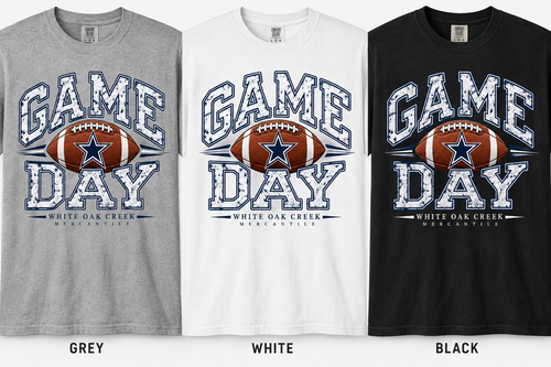 White Oak Creek Mercantile  Game Day-Dallas Cowboys