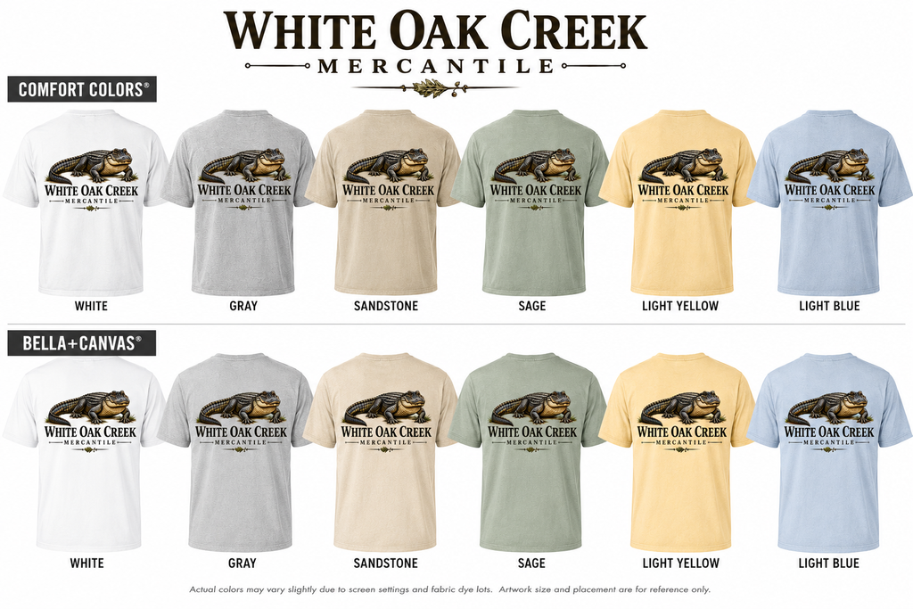 White Oak Creek Mercantile Alligator