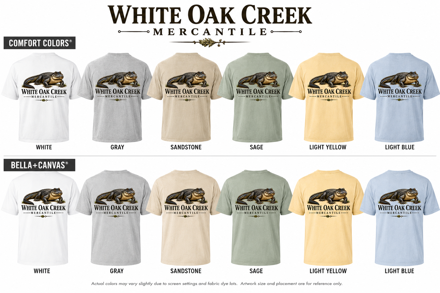White Oak Creek Mercantile Alligator