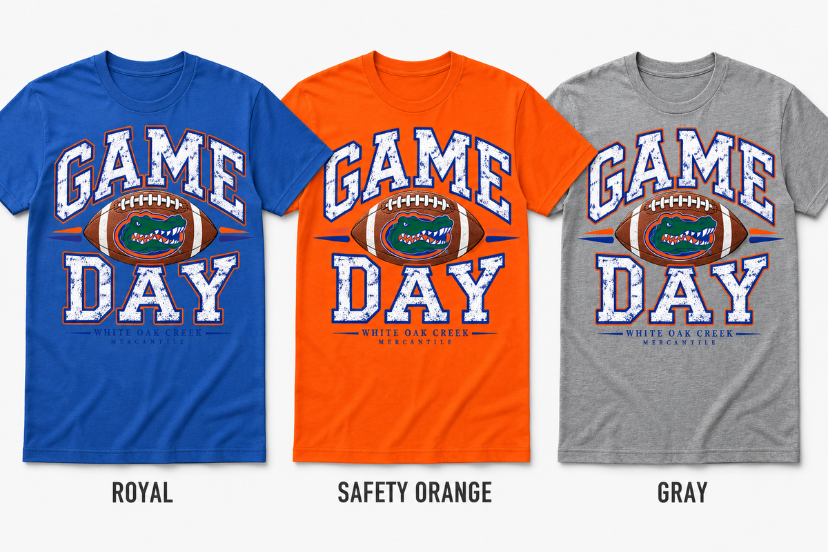 White Oak Creek Mercantile  Game Day Florida Gator