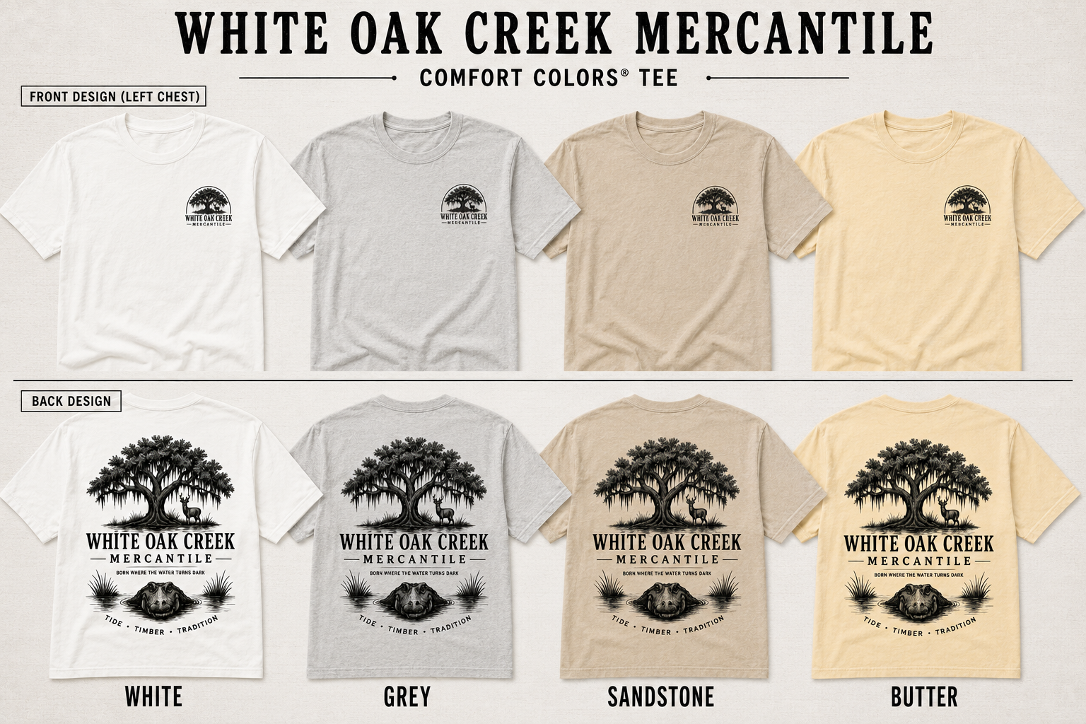 White Oak Creek Mercantile Logo Collection