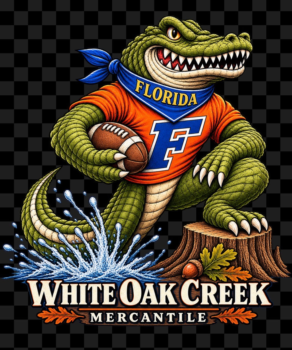 White Oak Creek Mercantile  Florida Gator-Stump